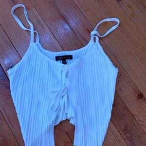 White Kendall and Kylie tank top. With tags.